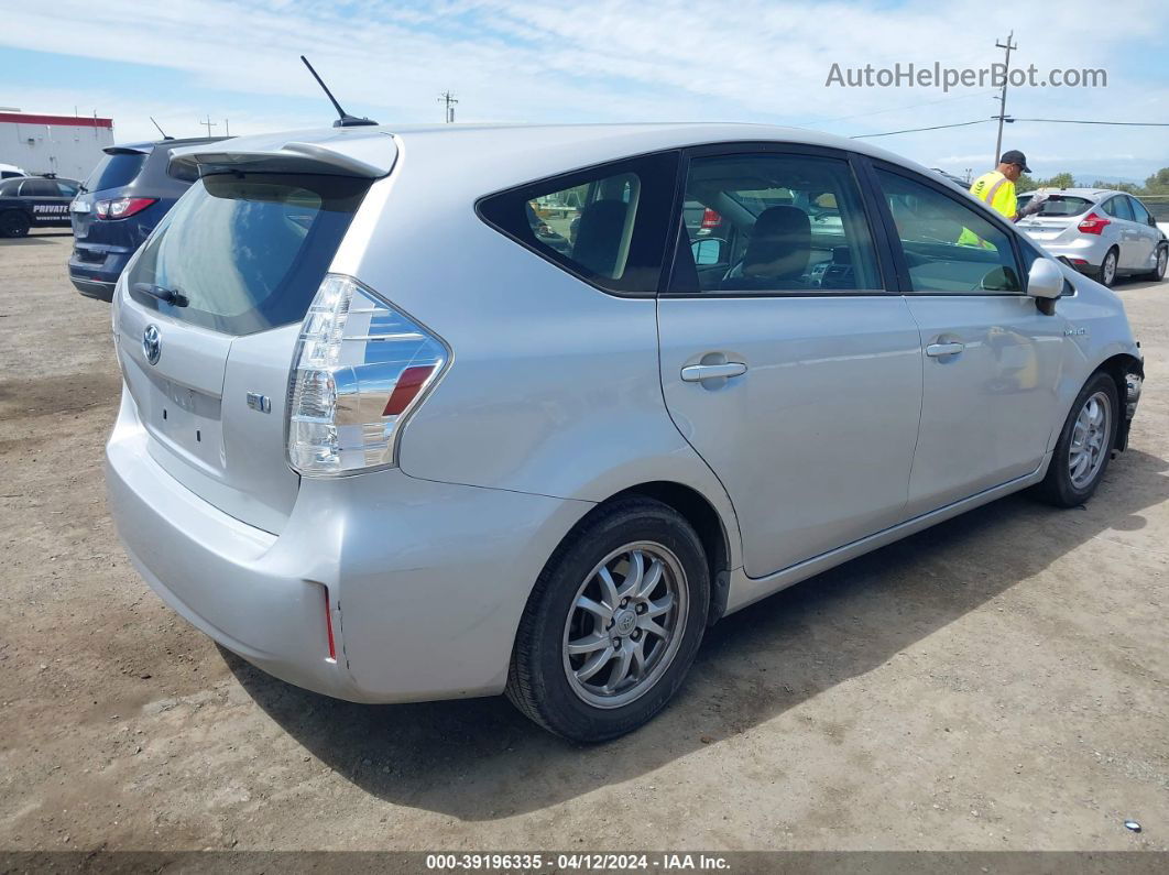 2012 Toyota Prius V Three Серебряный vin: JTDZN3EU0C3172912