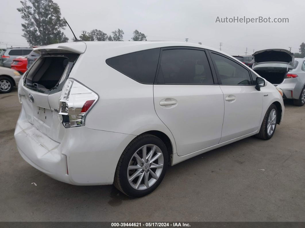 2012 Toyota Prius V Five White vin: JTDZN3EU0C3173686