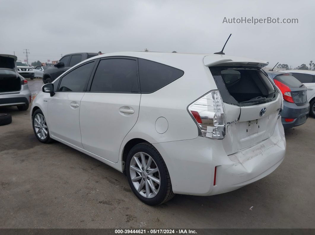 2012 Toyota Prius V Five White vin: JTDZN3EU0C3173686