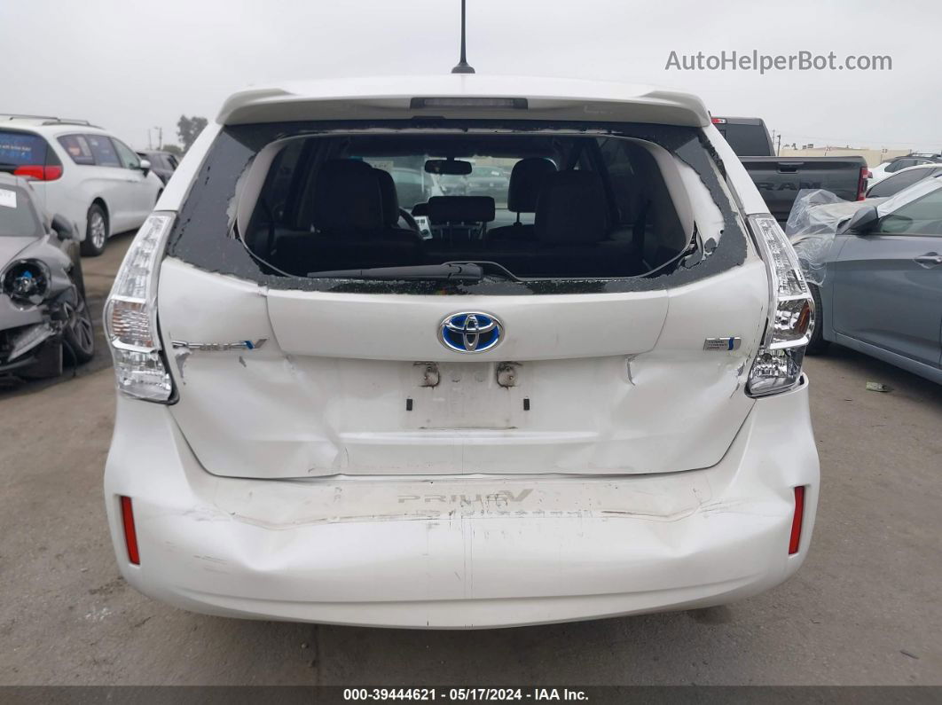 2012 Toyota Prius V Five White vin: JTDZN3EU0C3173686