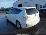 2012 Toyota Prius V Two/three/five White vin: JTDZN3EU0C3182601