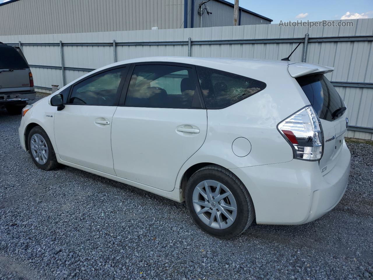 2013 Toyota Prius V  White vin: JTDZN3EU0D3231359