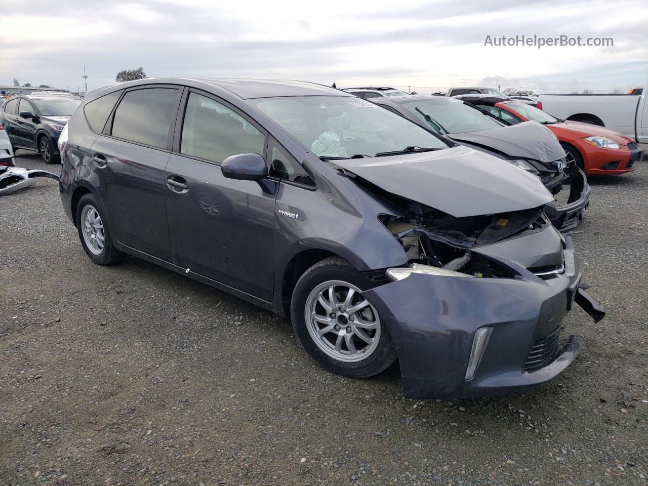 2014 Toyota Prius V  Gray vin: JTDZN3EU0E3318406