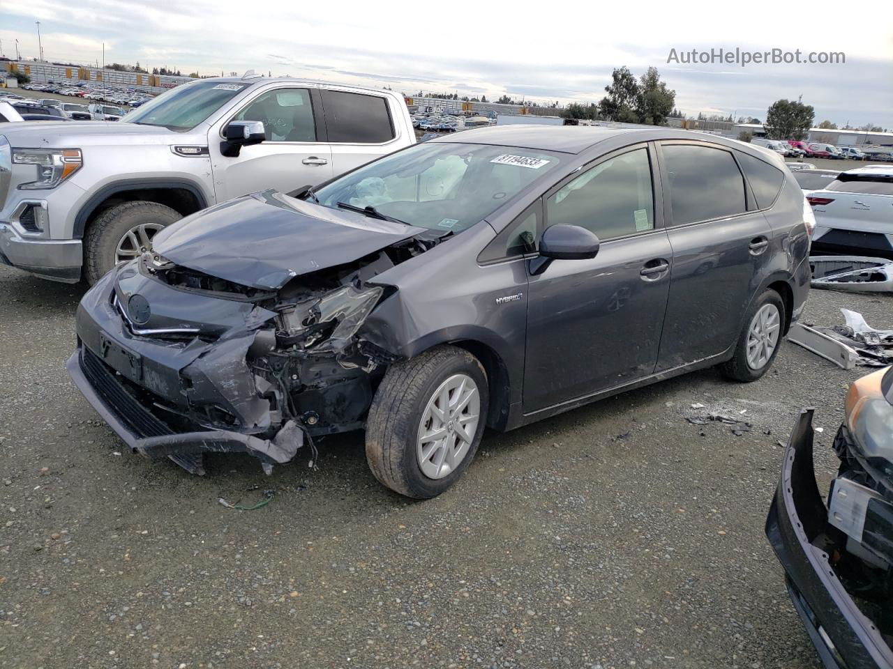 2014 Toyota Prius V  Gray vin: JTDZN3EU0E3318406