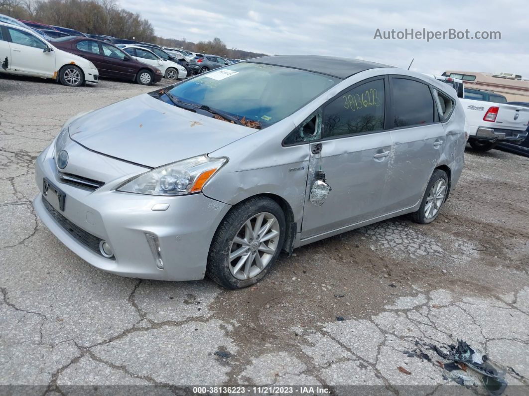 2012 Toyota Prius V Five Silver vin: JTDZN3EU1C3013431