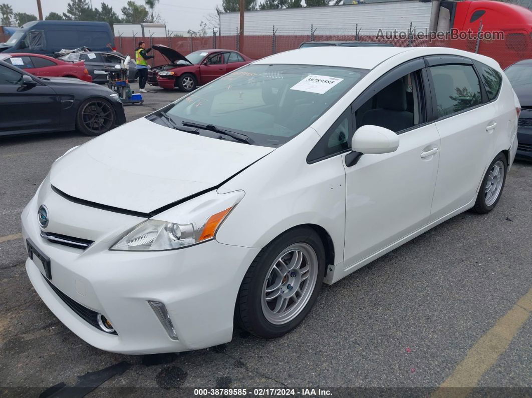 2012 Toyota Prius V Three White vin: JTDZN3EU1C3017706