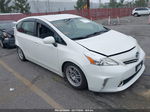 2012 Toyota Prius V Three White vin: JTDZN3EU1C3017706