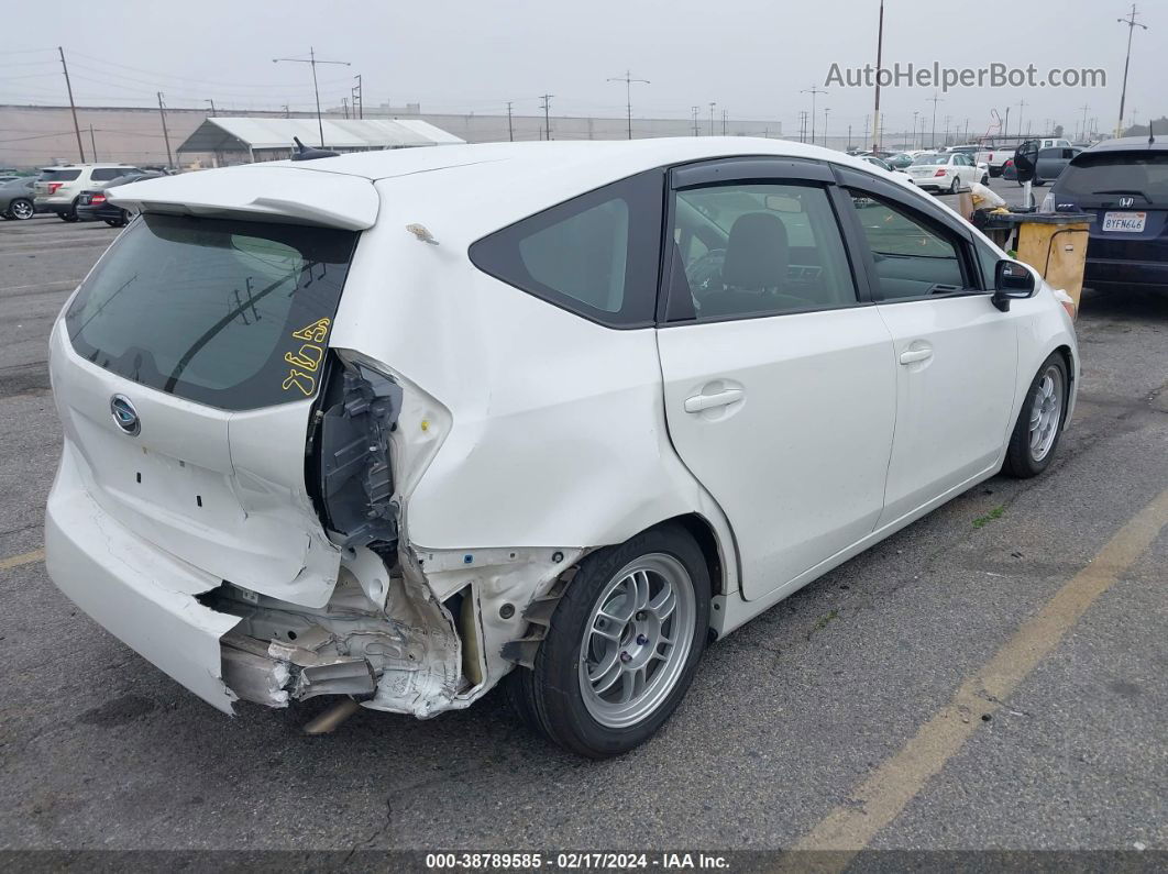 2012 Toyota Prius V Three White vin: JTDZN3EU1C3017706