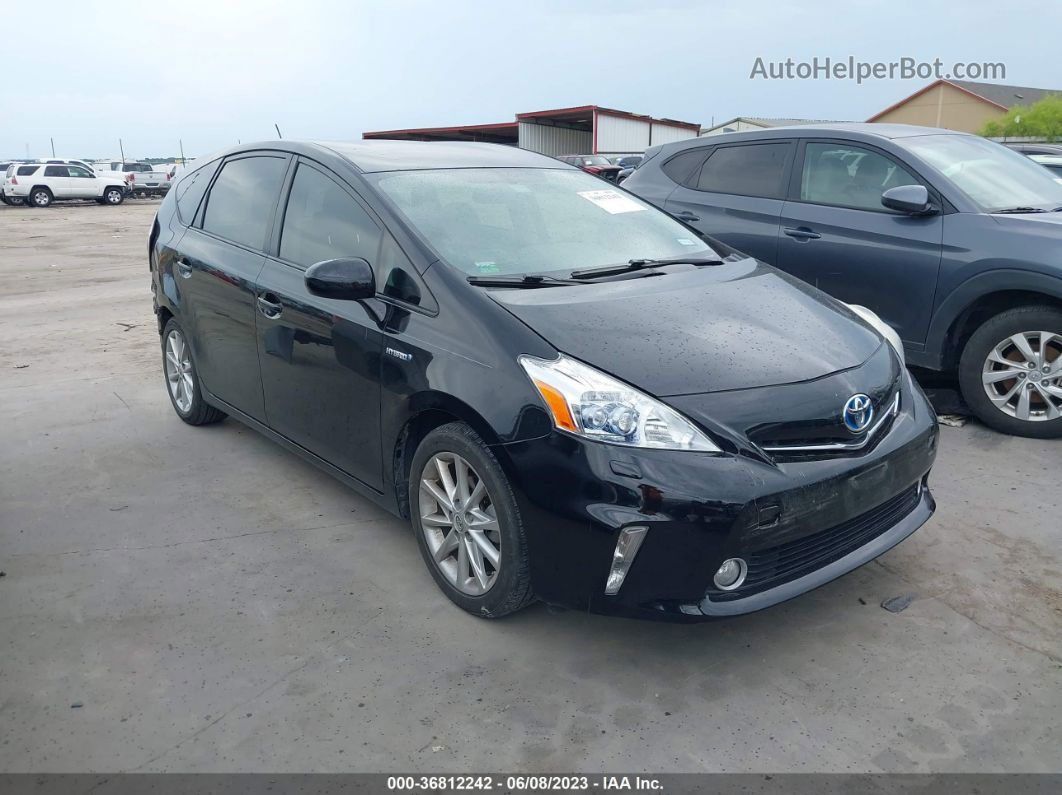 2012 Toyota Prius V Two/three/five Черный vin: JTDZN3EU1C3021318