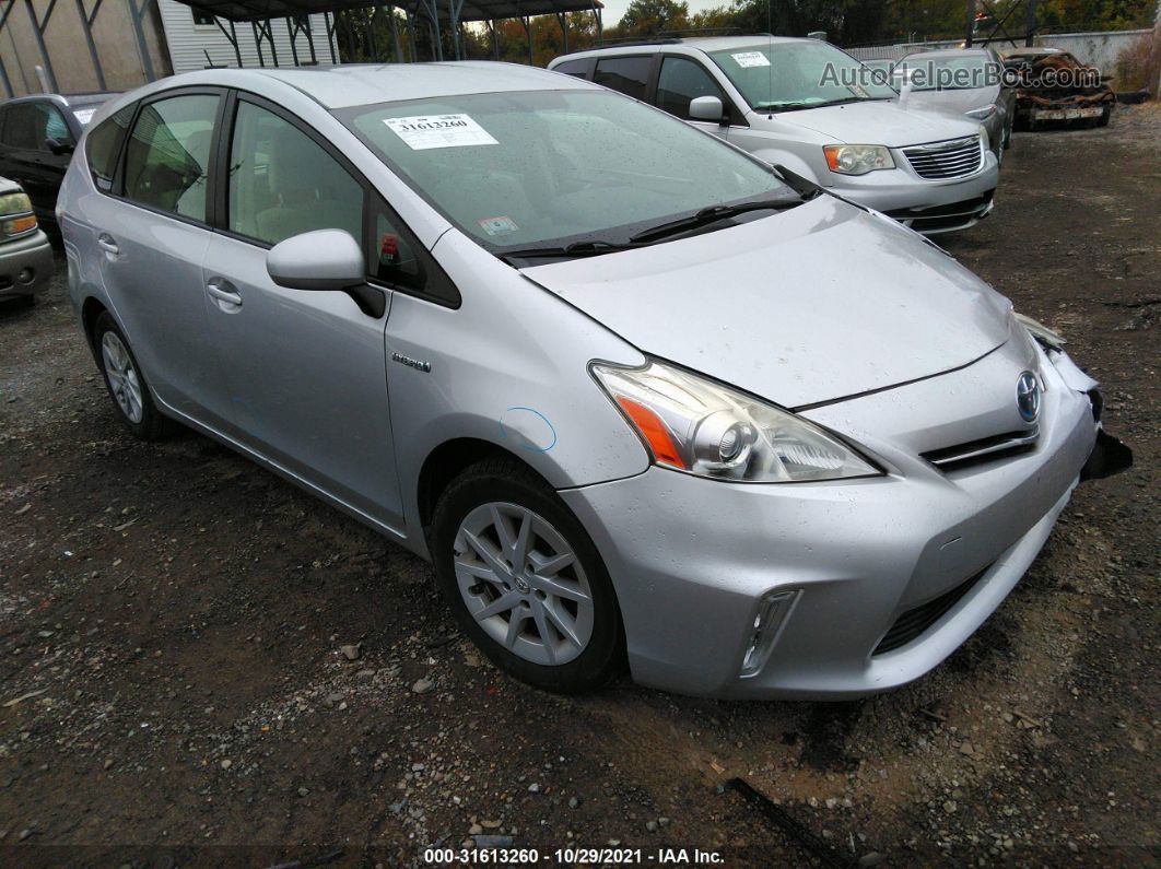 2012 Toyota Prius V Three Silver vin: JTDZN3EU1C3026437