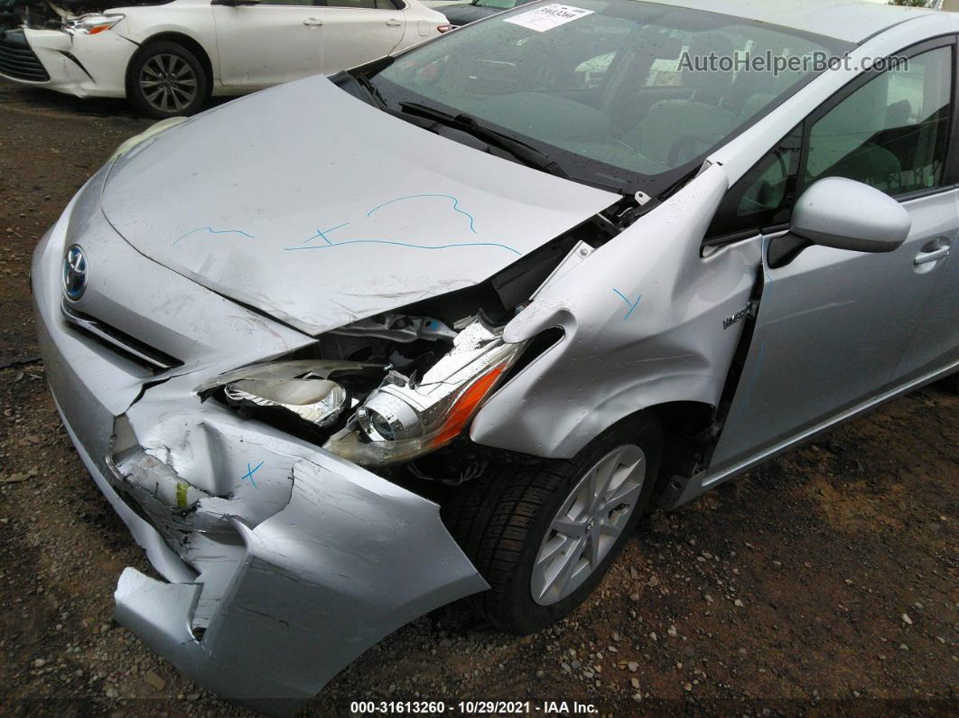 2012 Toyota Prius V Three Silver vin: JTDZN3EU1C3026437