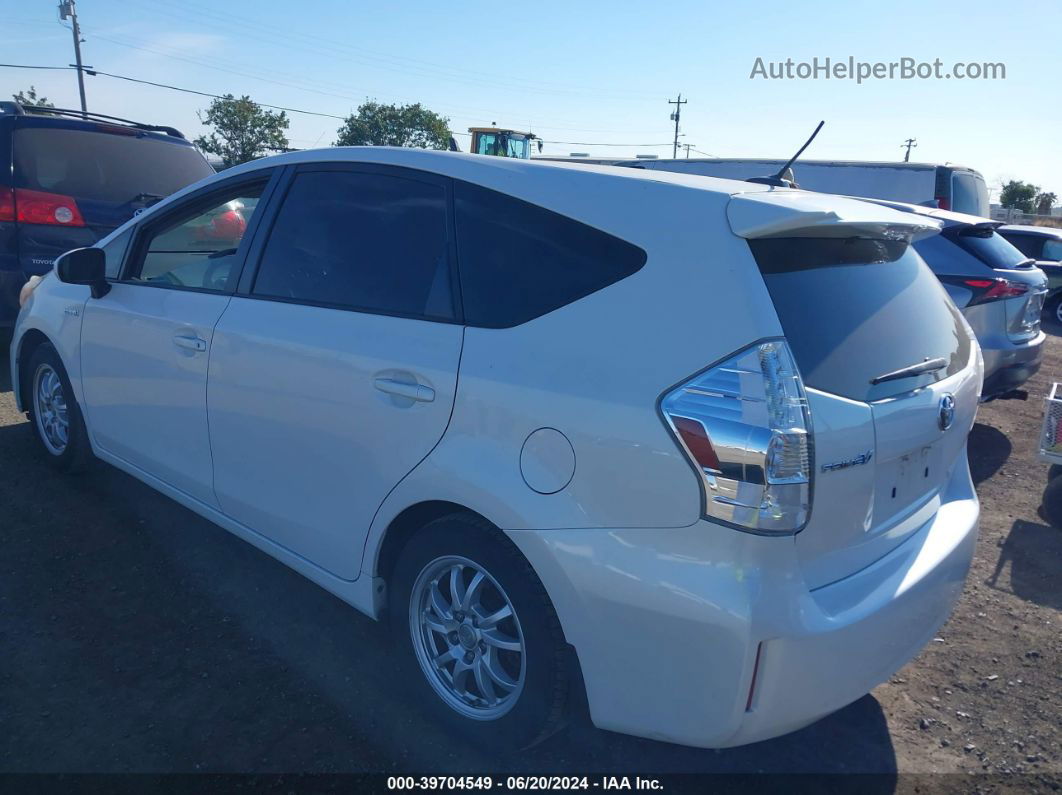 2012 Toyota Prius V Three White vin: JTDZN3EU1C3084046