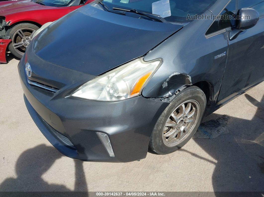 2012 Toyota Prius V Two Gray vin: JTDZN3EU1C3107387