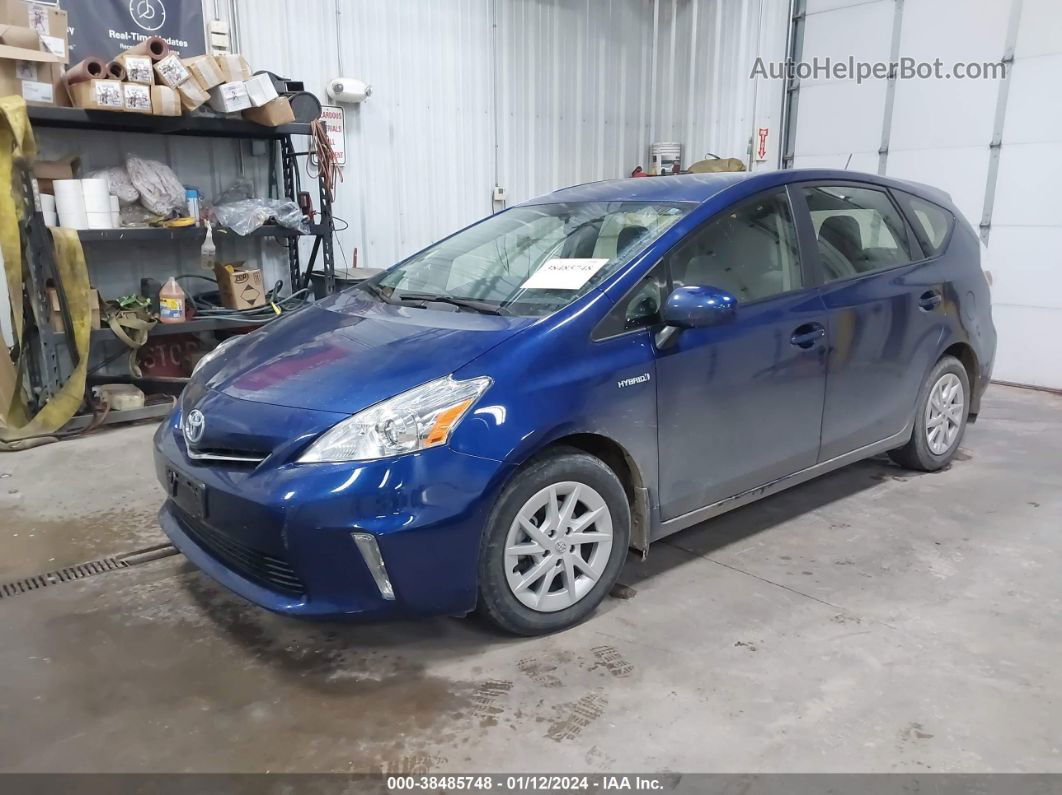 2012 Toyota Prius V Three Blue vin: JTDZN3EU1C3127493