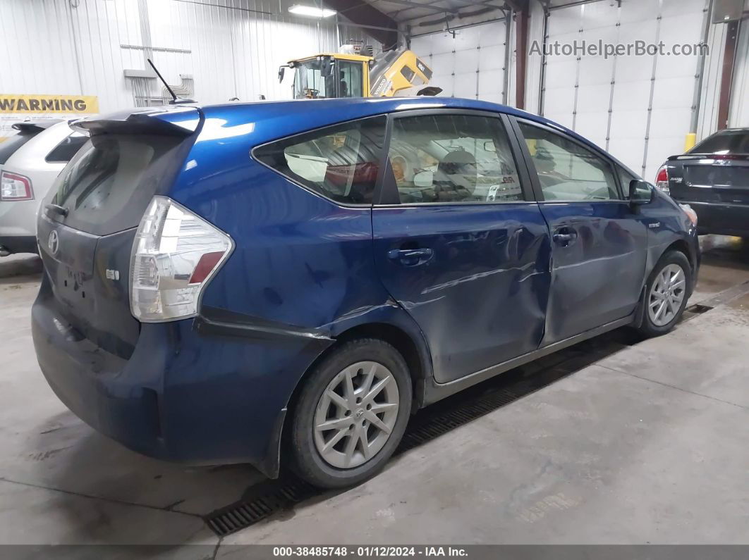 2012 Toyota Prius V Three Blue vin: JTDZN3EU1C3127493