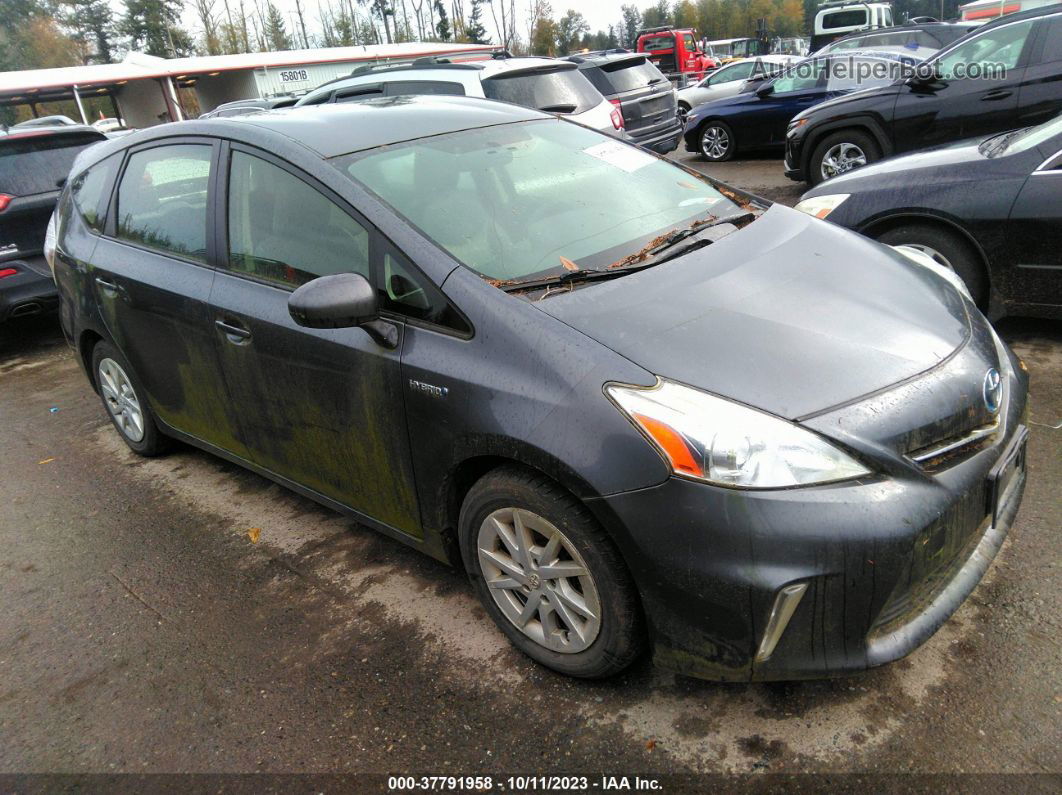 2012 Toyota Prius V Two/three/five Gray vin: JTDZN3EU1C3143225