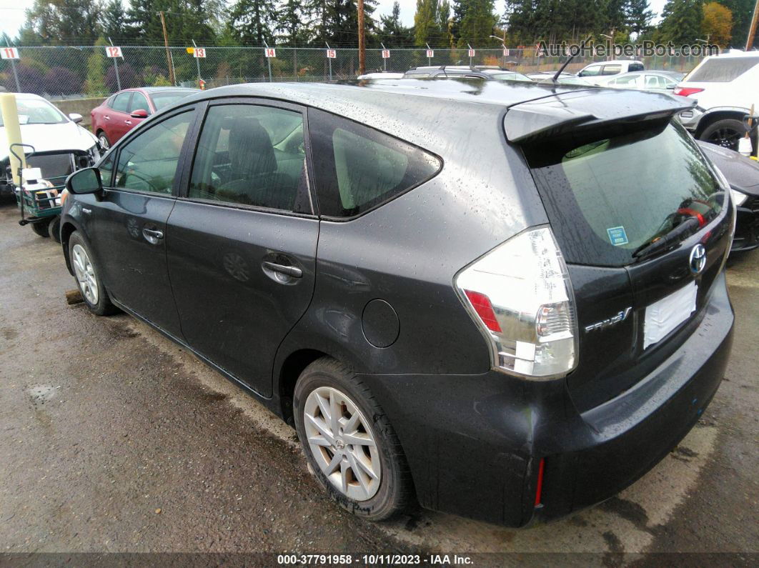 2012 Toyota Prius V Two/three/five Gray vin: JTDZN3EU1C3143225