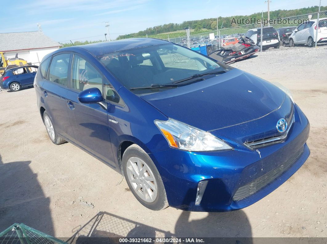 2012 Toyota Prius V Two Blue vin: JTDZN3EU1C3146934