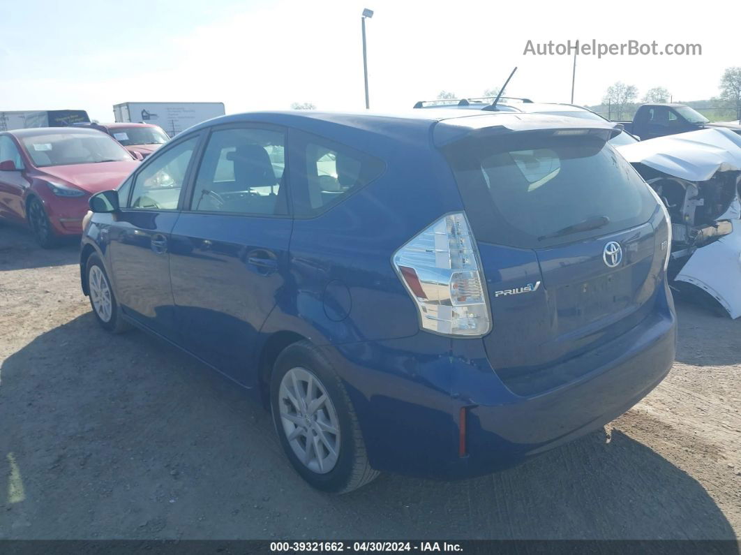 2012 Toyota Prius V Two Blue vin: JTDZN3EU1C3146934