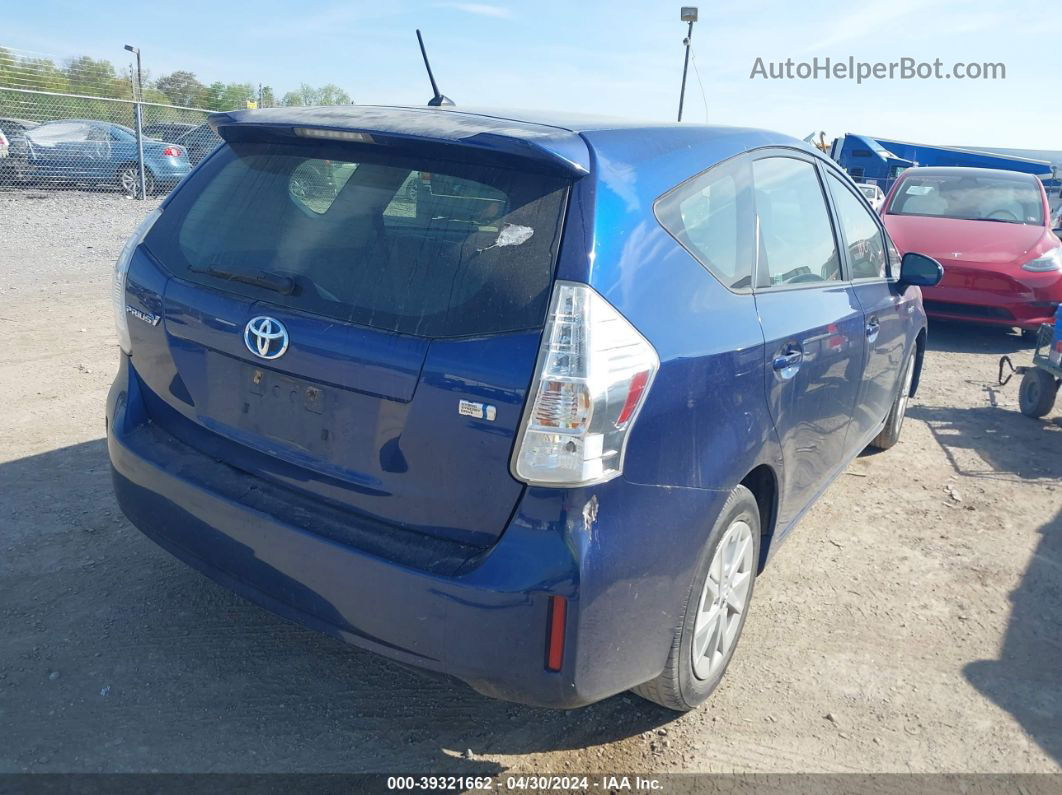 2012 Toyota Prius V Two Blue vin: JTDZN3EU1C3146934