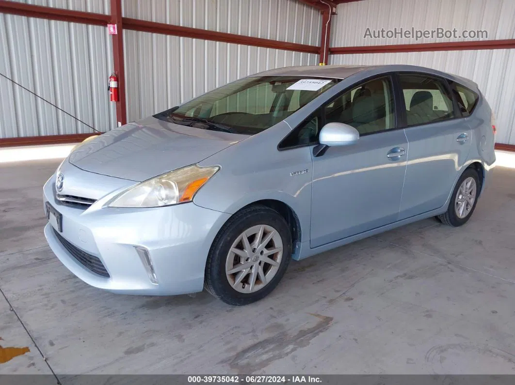 2012 Toyota Prius V Three Light Blue vin: JTDZN3EU1C3174409