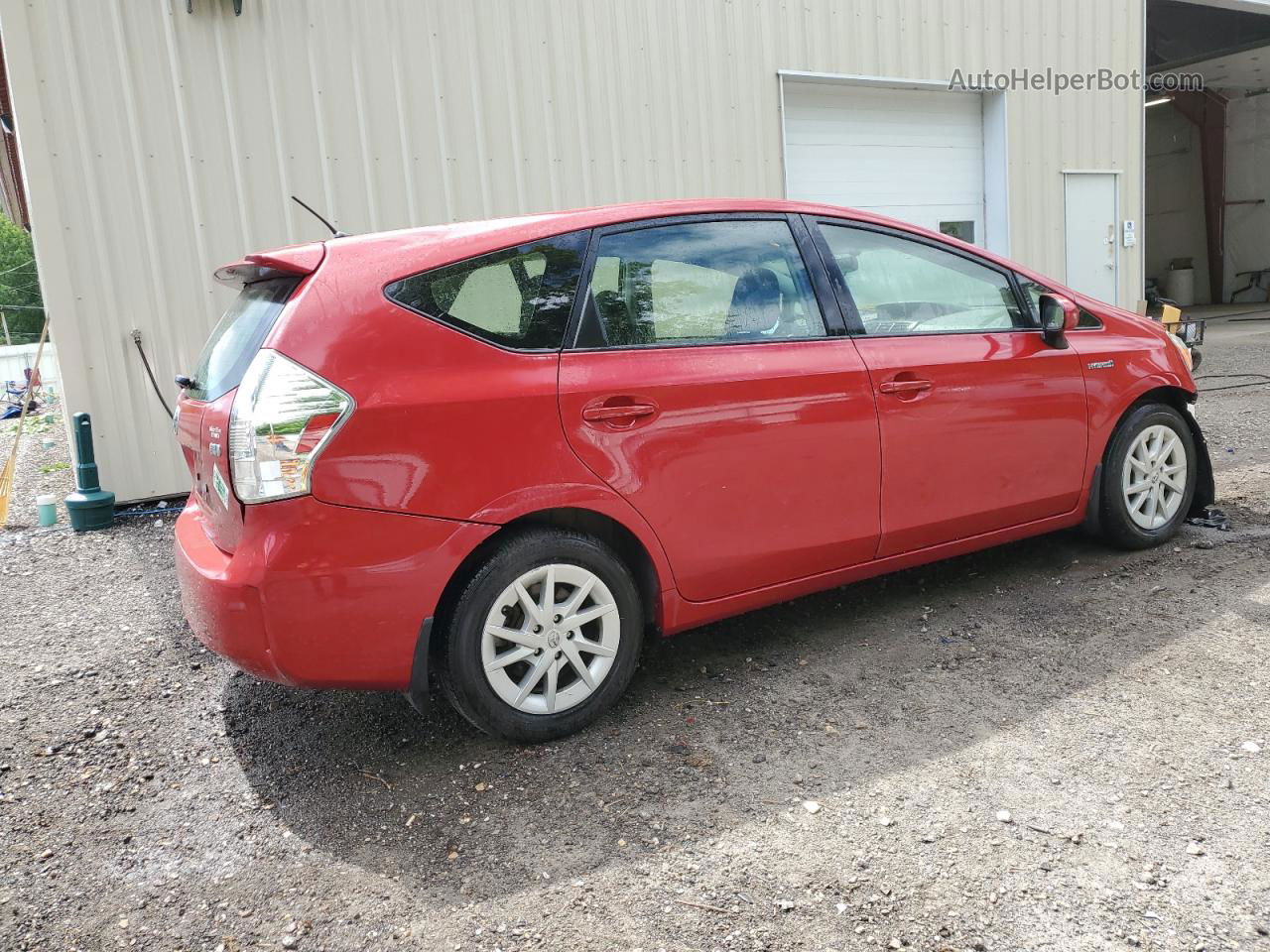 2014 Toyota Prius V  Red vin: JTDZN3EU1E3360180