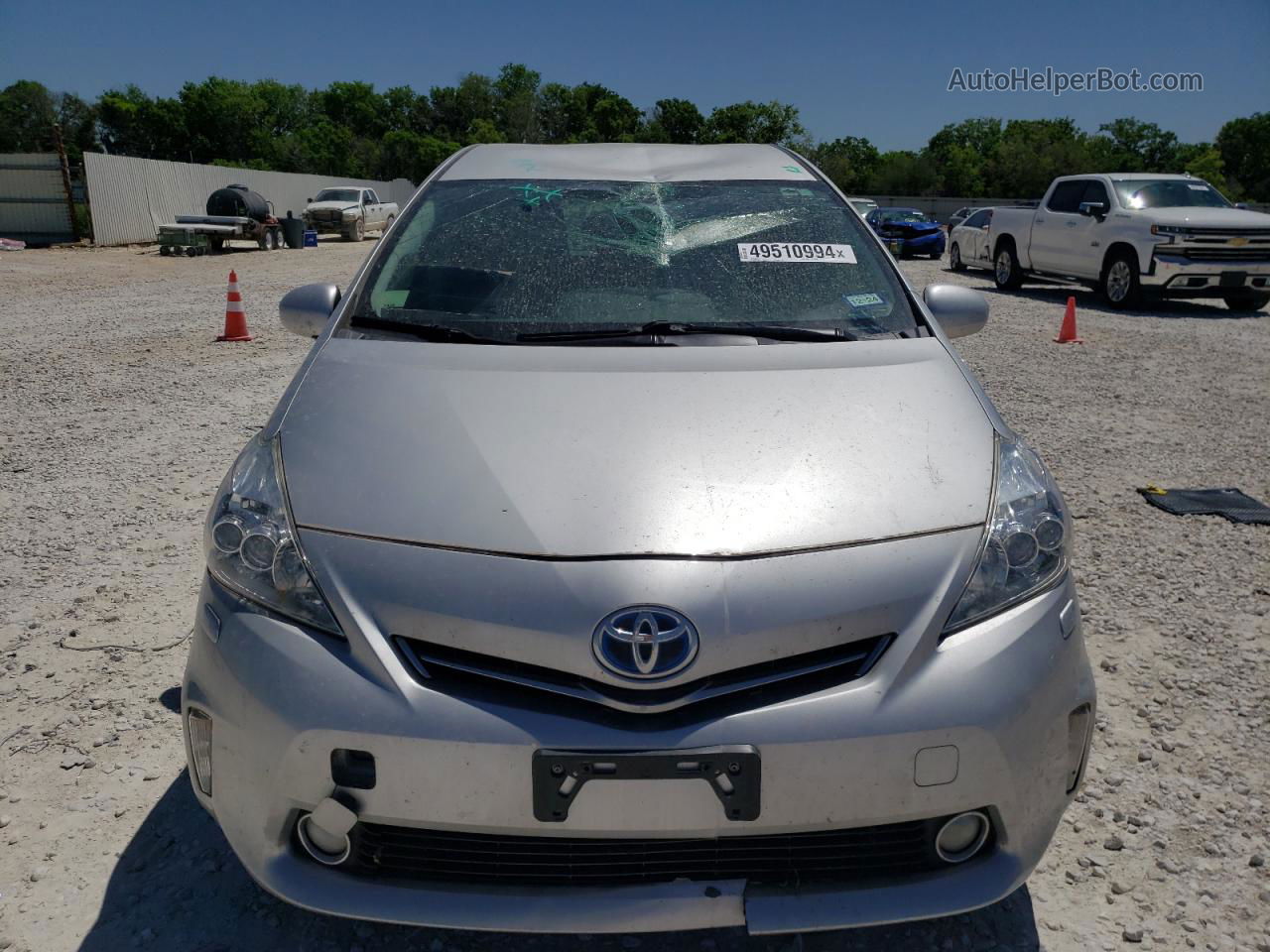 2014 Toyota Prius V  Silver vin: JTDZN3EU1EJ010284