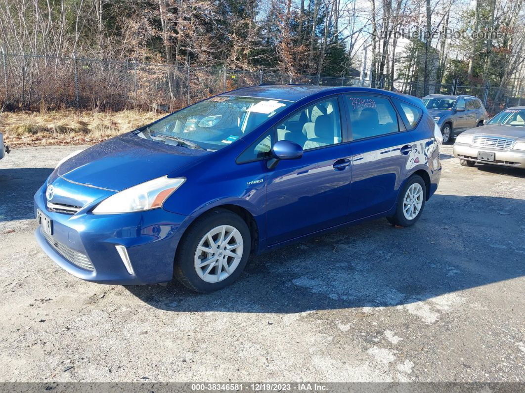 2012 Toyota Prius V Three Blue vin: JTDZN3EU2C3023434