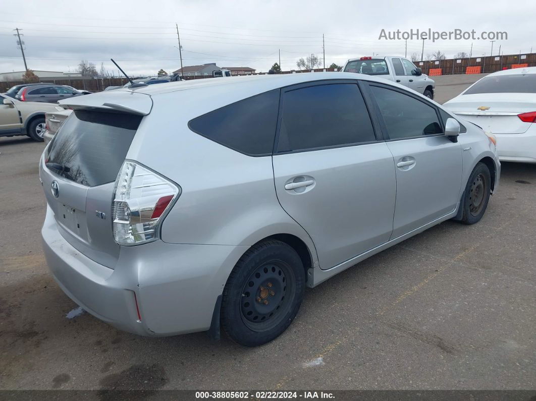 2012 Toyota Prius V Three Silver vin: JTDZN3EU2C3028276