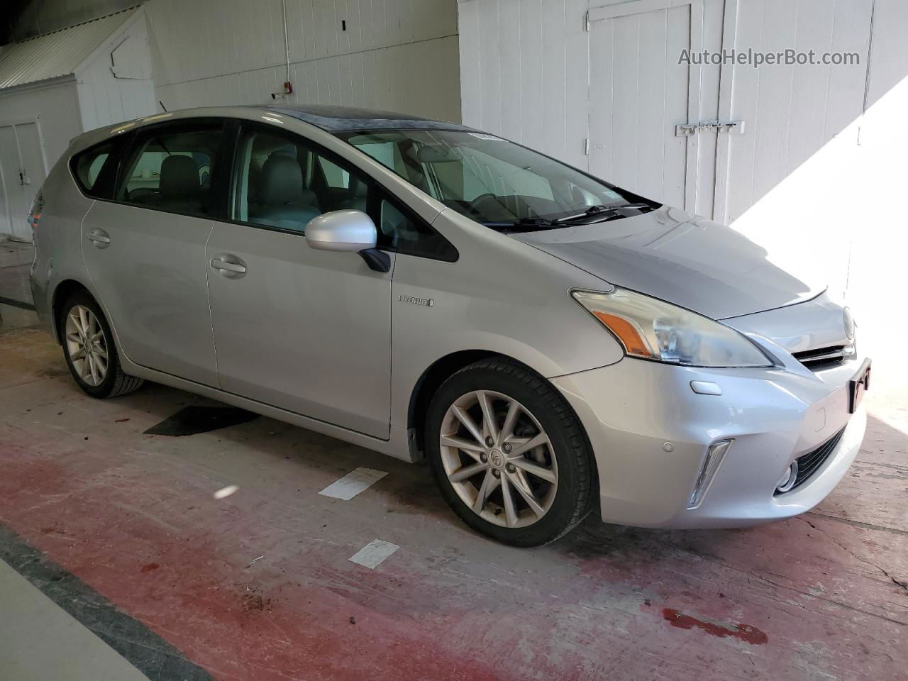 2012 Toyota Prius V  Silver vin: JTDZN3EU2C3028410