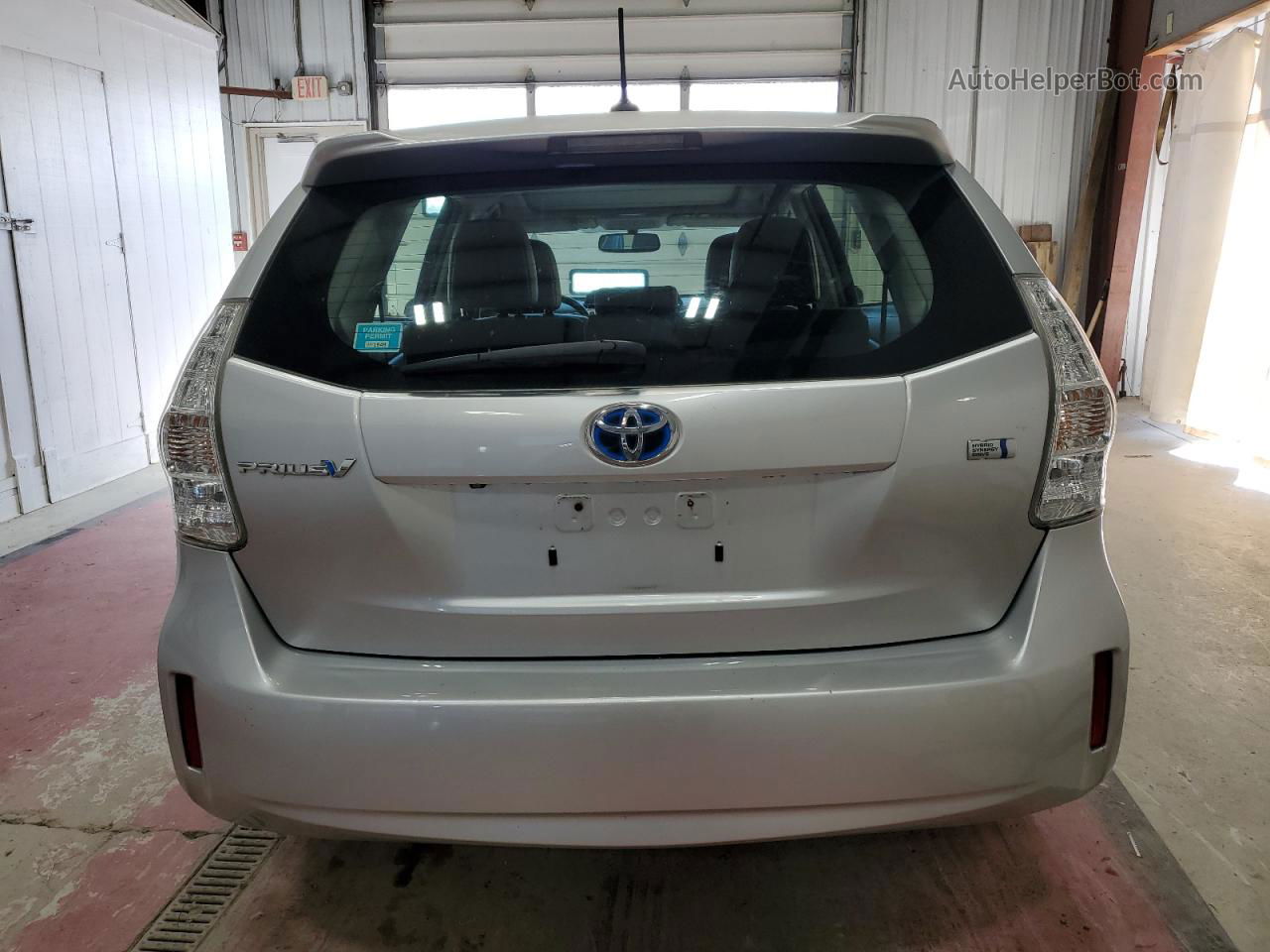 2012 Toyota Prius V  Silver vin: JTDZN3EU2C3028410