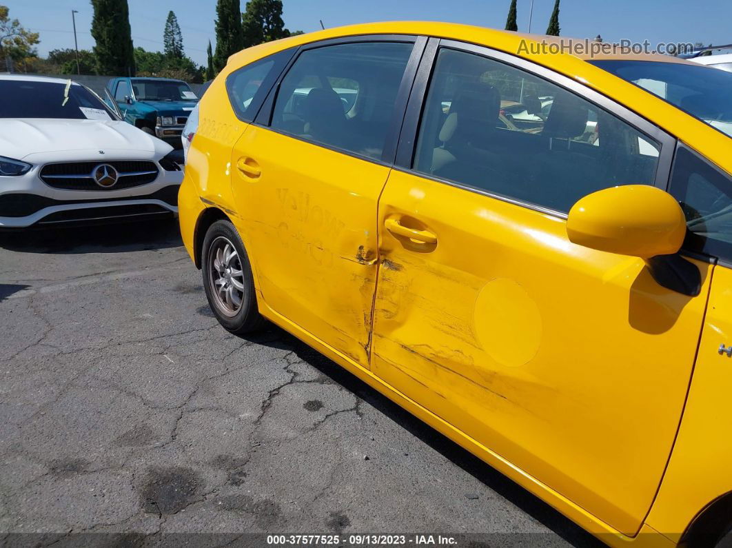 2012 Toyota Prius V Three Yellow vin: JTDZN3EU2C3035874