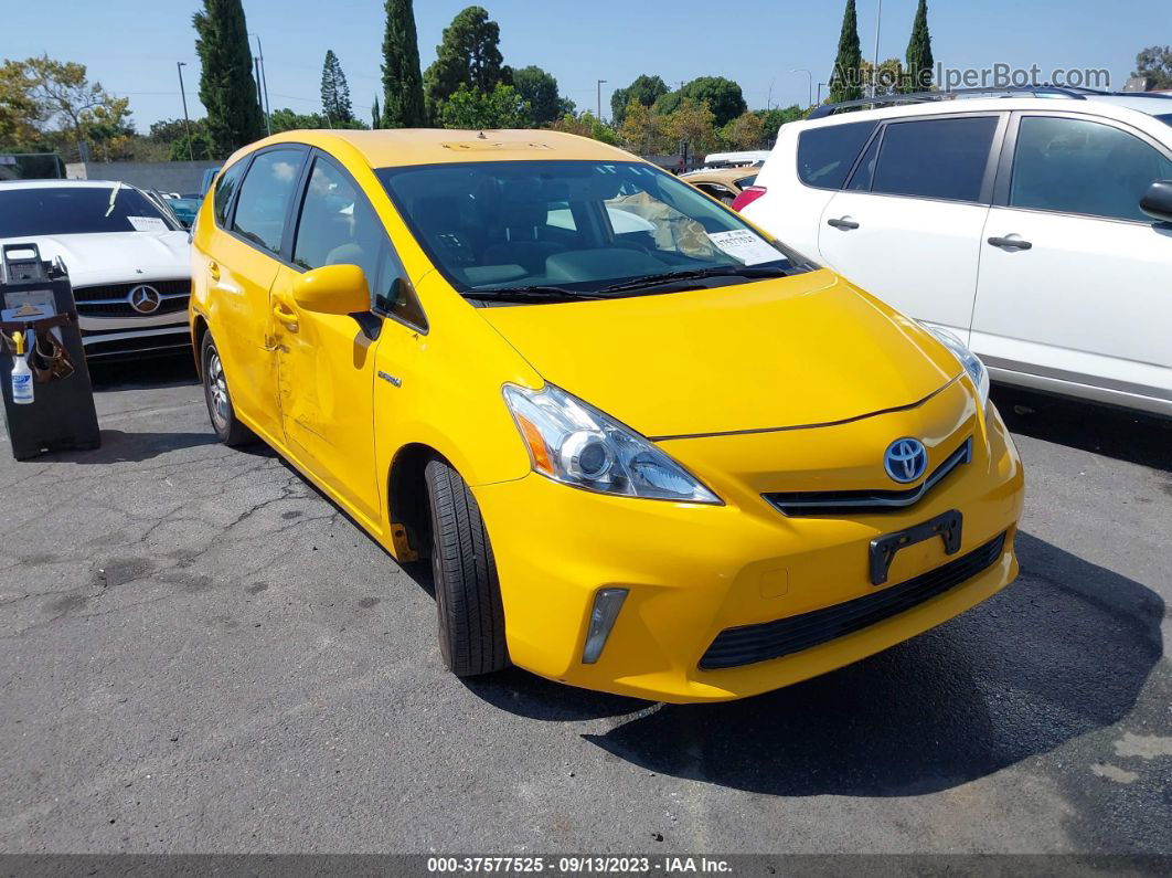 2012 Toyota Prius V Three Yellow vin: JTDZN3EU2C3035874