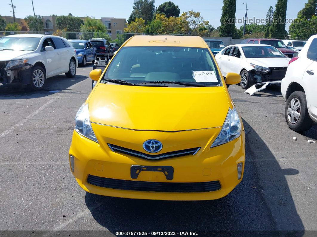 2012 Toyota Prius V Three Yellow vin: JTDZN3EU2C3035874