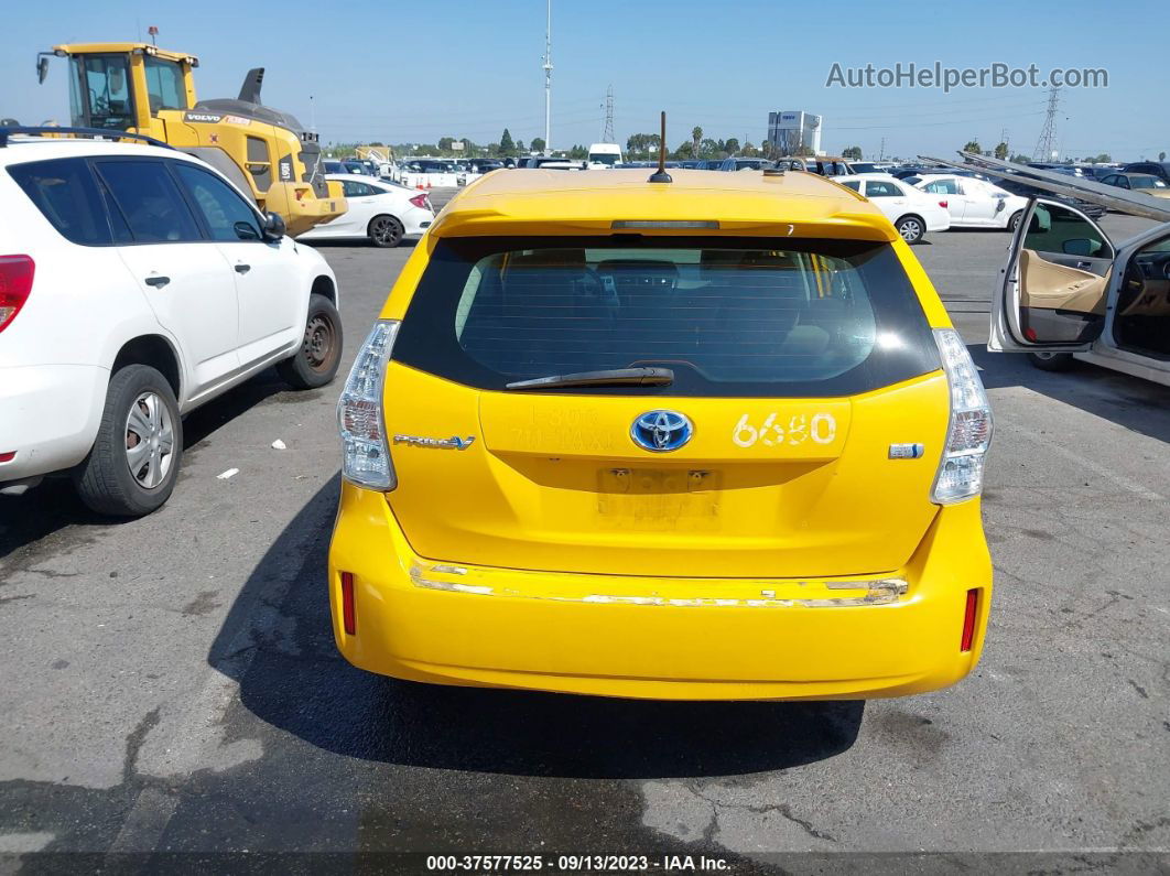 2012 Toyota Prius V Three Yellow vin: JTDZN3EU2C3035874