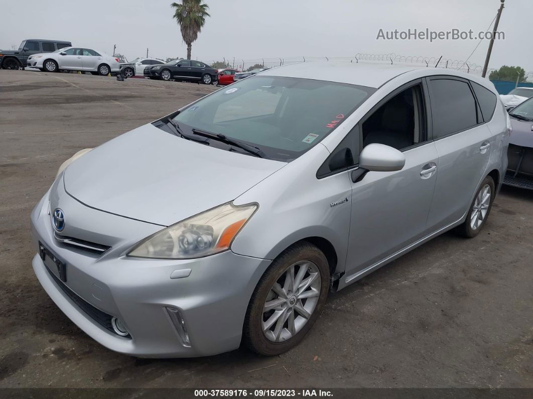 2012 Toyota Prius V Five Серебряный vin: JTDZN3EU2C3040184