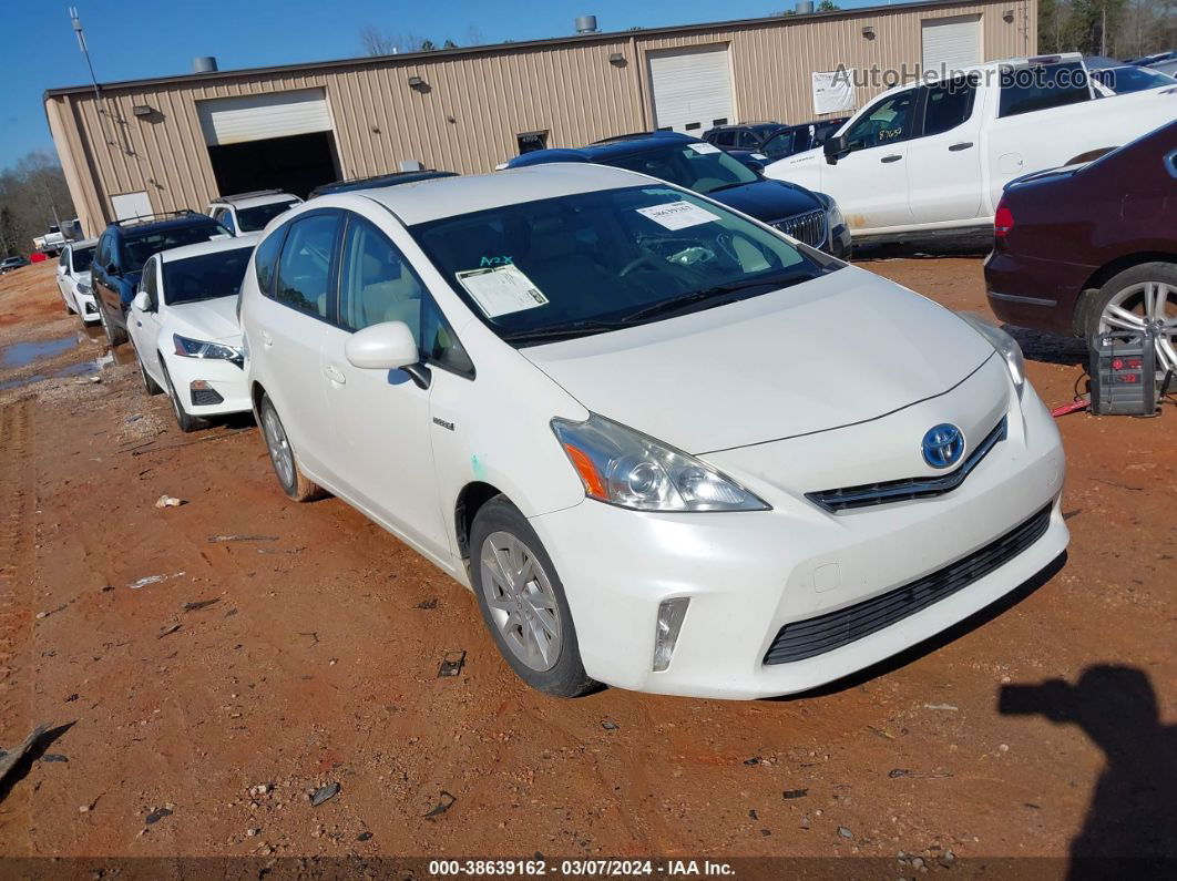 2012 Toyota Prius V Three White vin: JTDZN3EU2C3051959