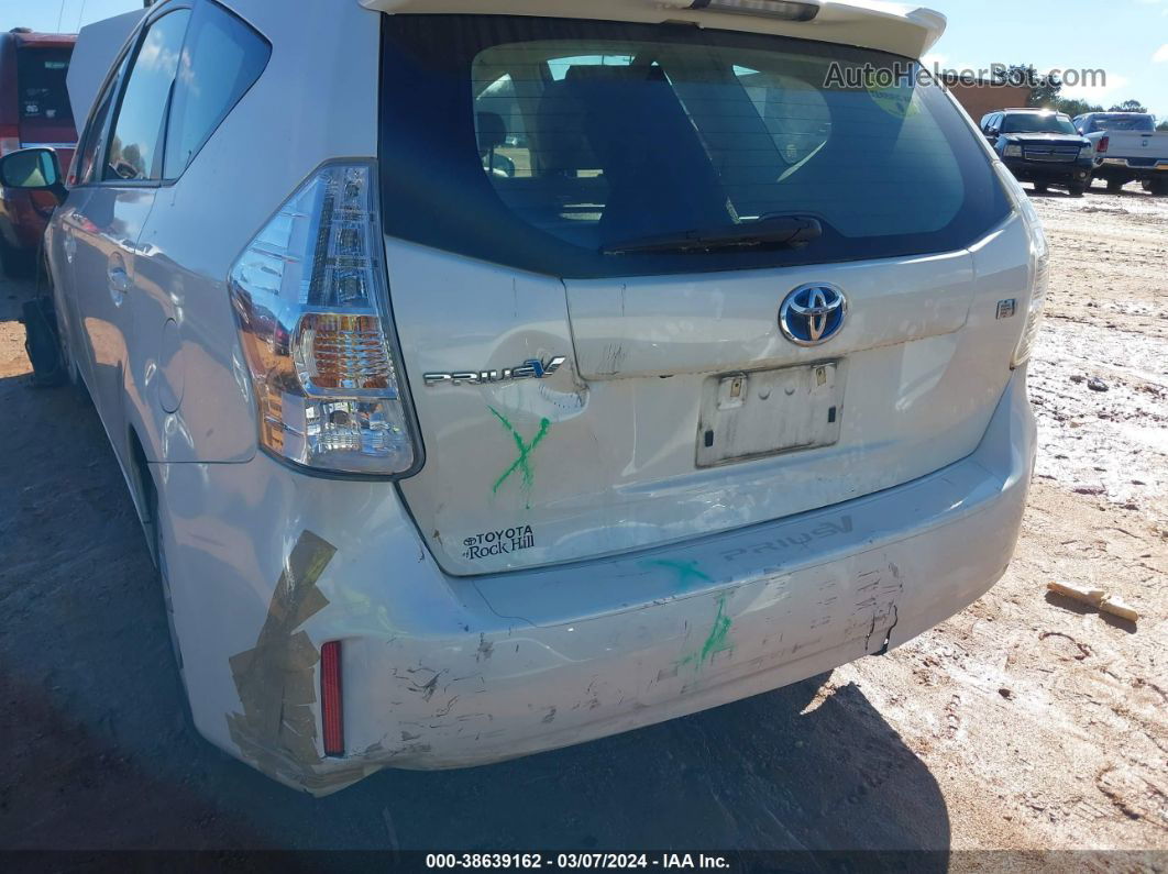 2012 Toyota Prius V Three White vin: JTDZN3EU2C3051959