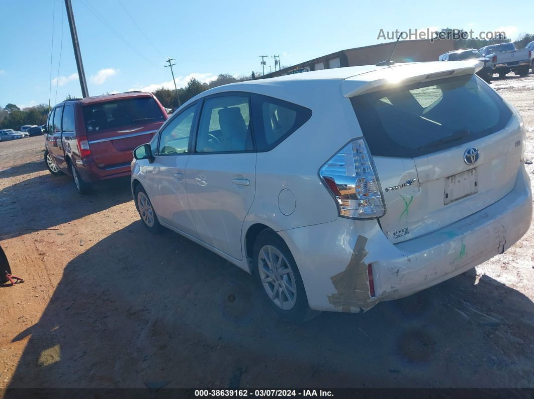 2012 Toyota Prius V Three White vin: JTDZN3EU2C3051959