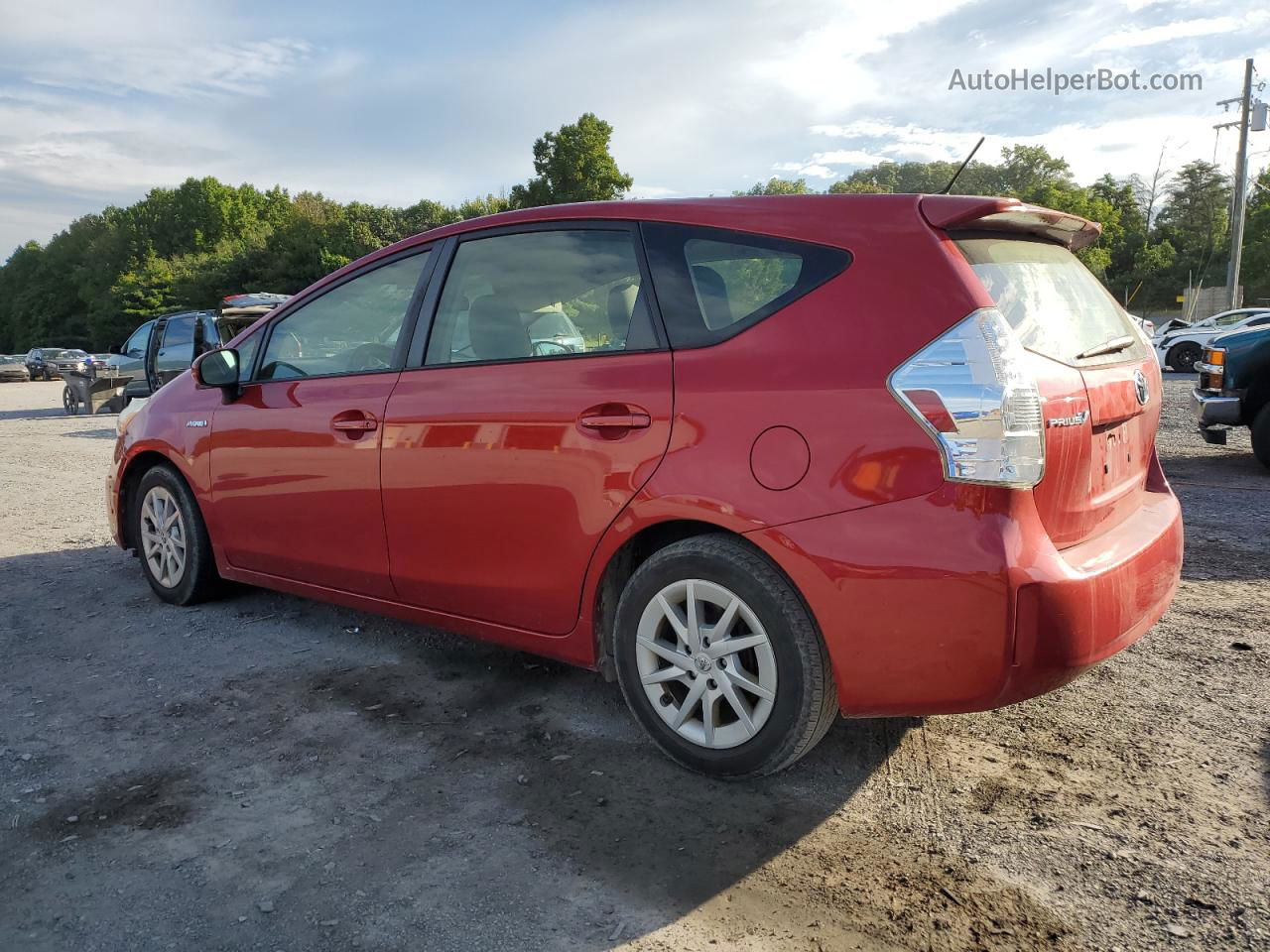 2012 Toyota Prius V  Красный vin: JTDZN3EU2C3093905