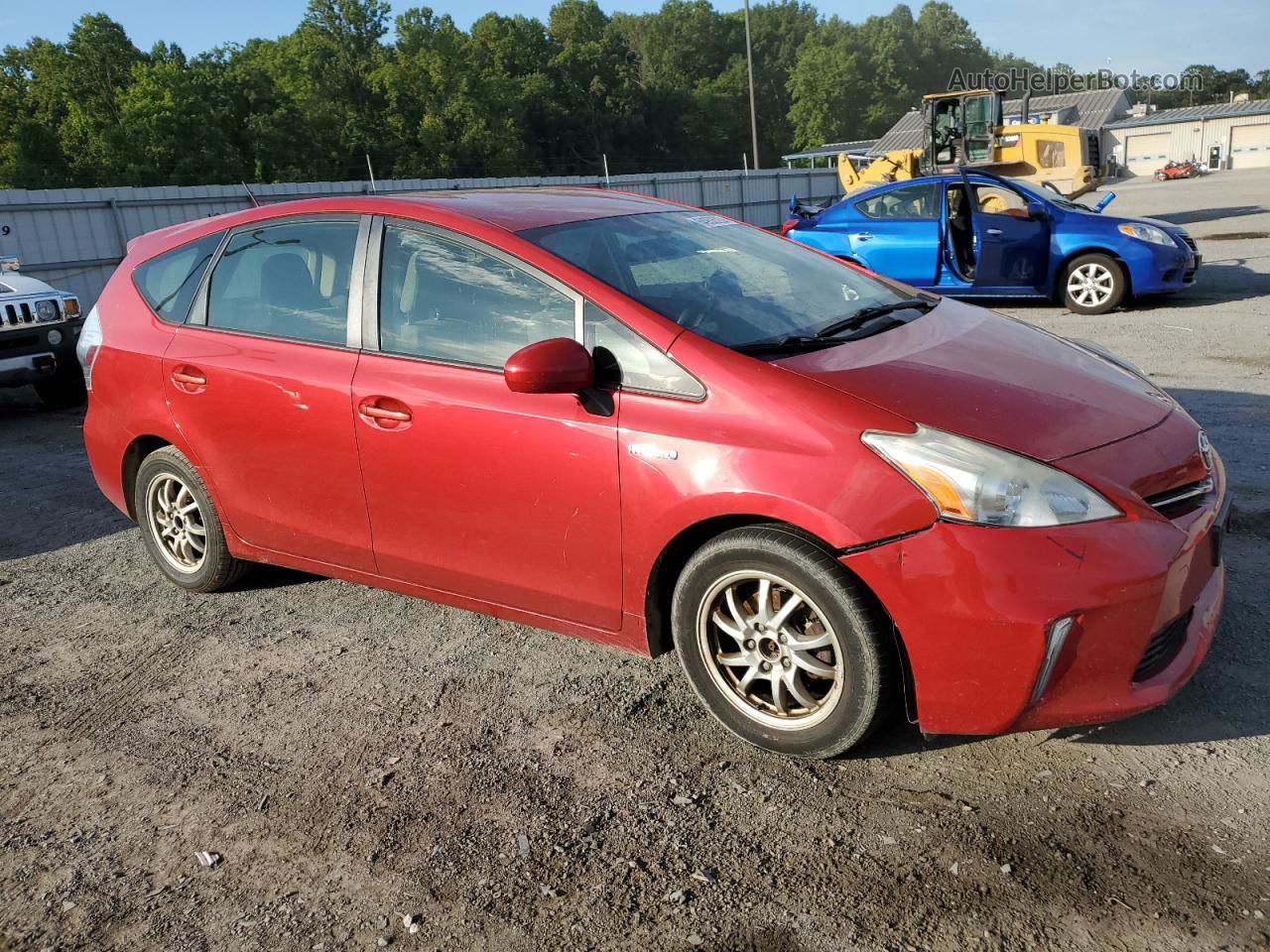 2012 Toyota Prius V  Red vin: JTDZN3EU2C3093905