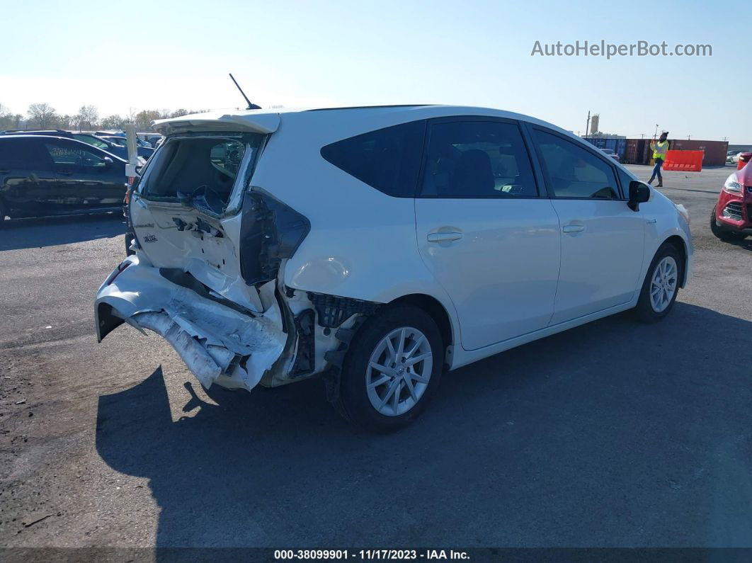 2012 Toyota Prius V Two White vin: JTDZN3EU2C3094424