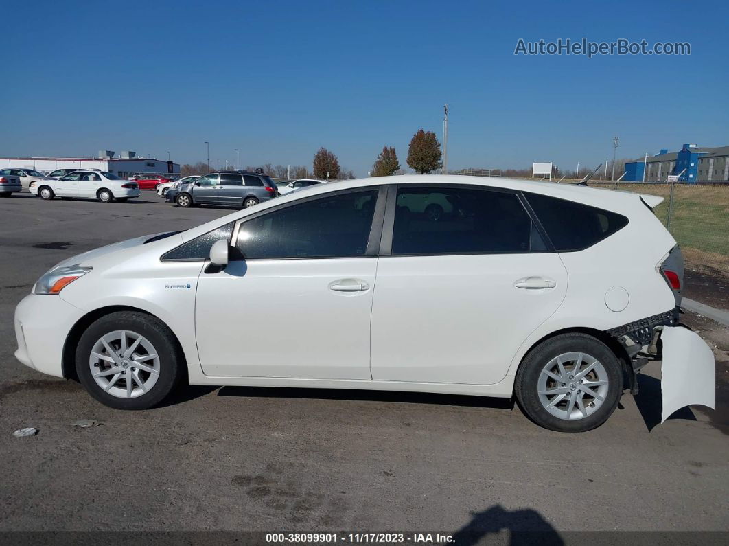 2012 Toyota Prius V Two White vin: JTDZN3EU2C3094424