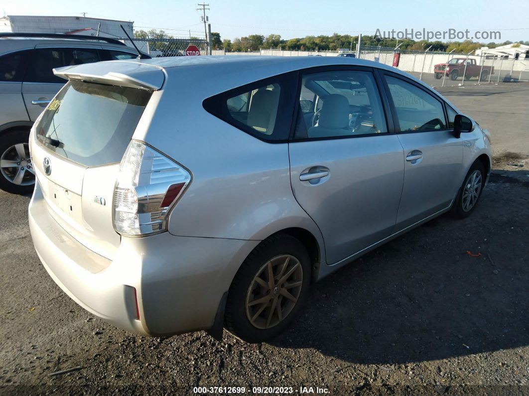 2012 Toyota Prius V Two Silver vin: JTDZN3EU2C3131178