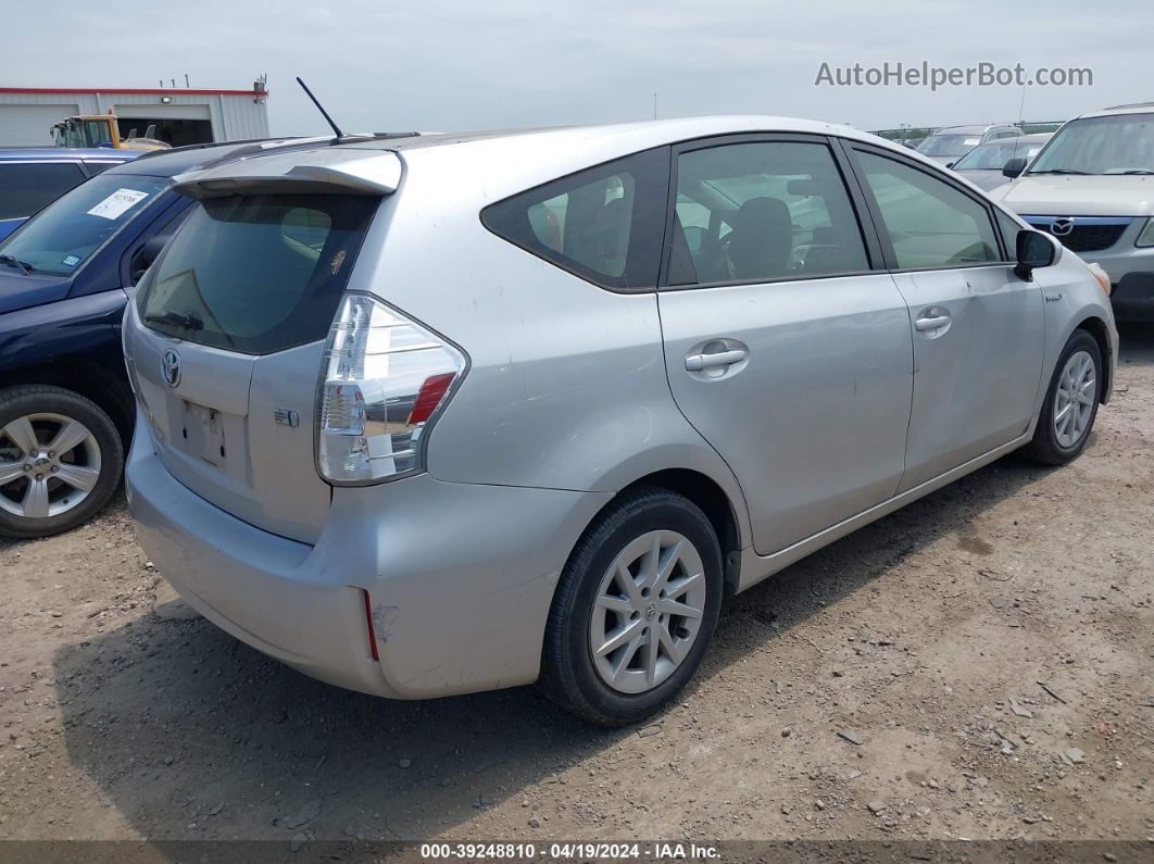 2012 Toyota Prius V Three Silver vin: JTDZN3EU2C3141886