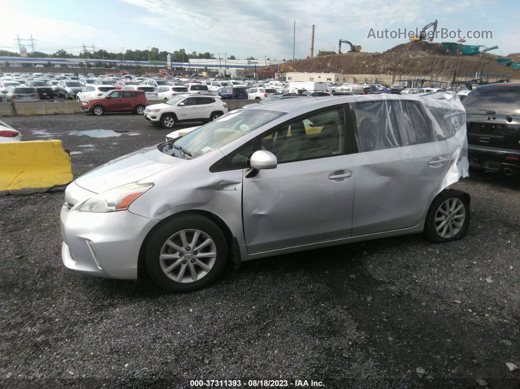 2012 Toyota Prius V Two/three/five Gray vin: JTDZN3EU2C3142360