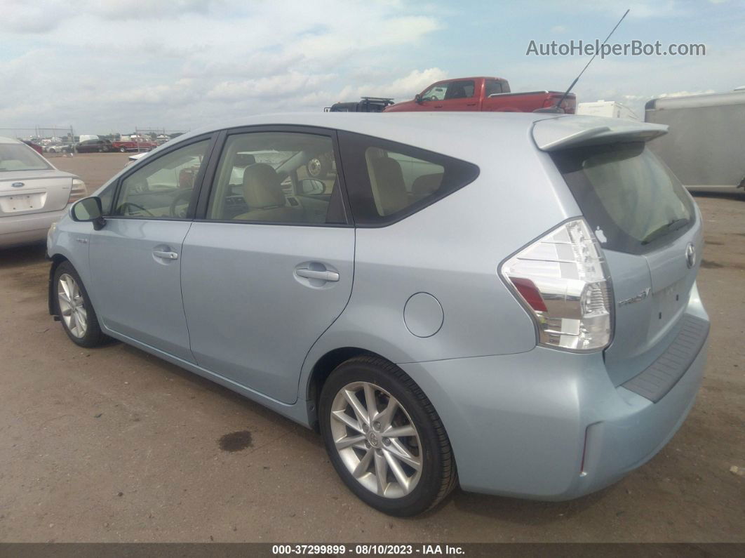 2012 Toyota Prius V Five Light Blue vin: JTDZN3EU2C3142763