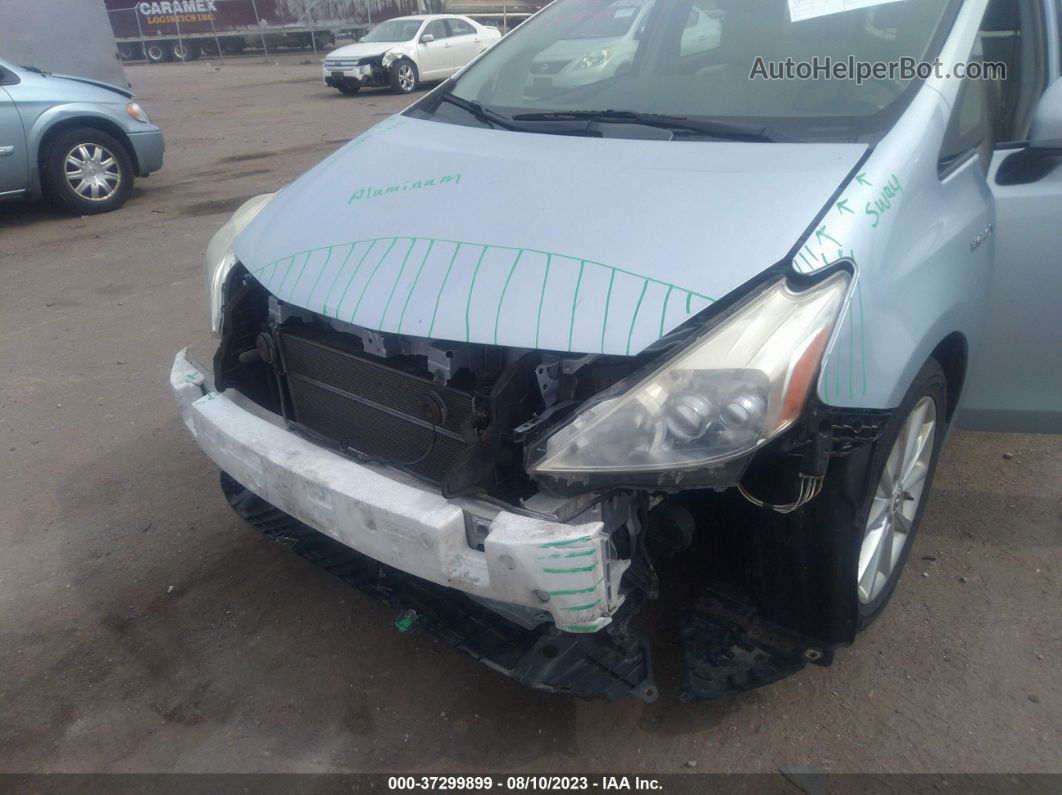 2012 Toyota Prius V Five Light Blue vin: JTDZN3EU2C3142763