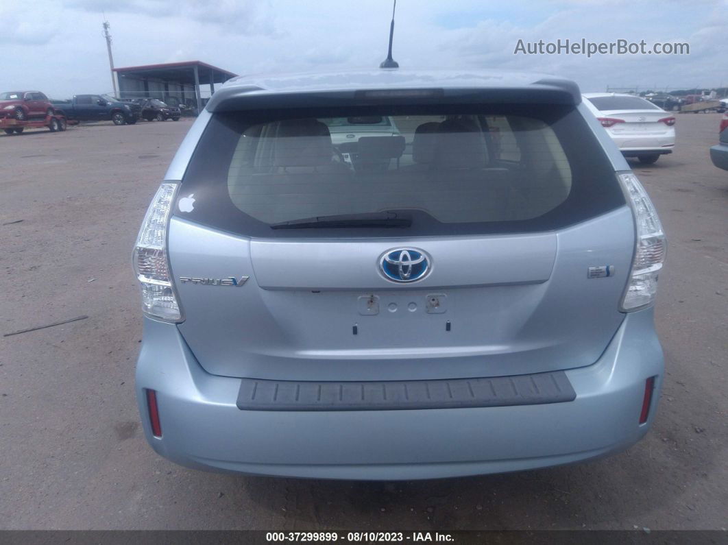 2012 Toyota Prius V Five Light Blue vin: JTDZN3EU2C3142763