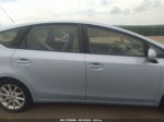 2012 Toyota Prius V Five Light Blue vin: JTDZN3EU2C3142763